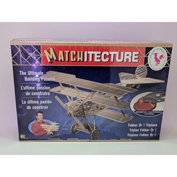 Matchitecture Fokker DR1 Triplane WWI Matchstick Kit 6610 - Picture 1 of 2